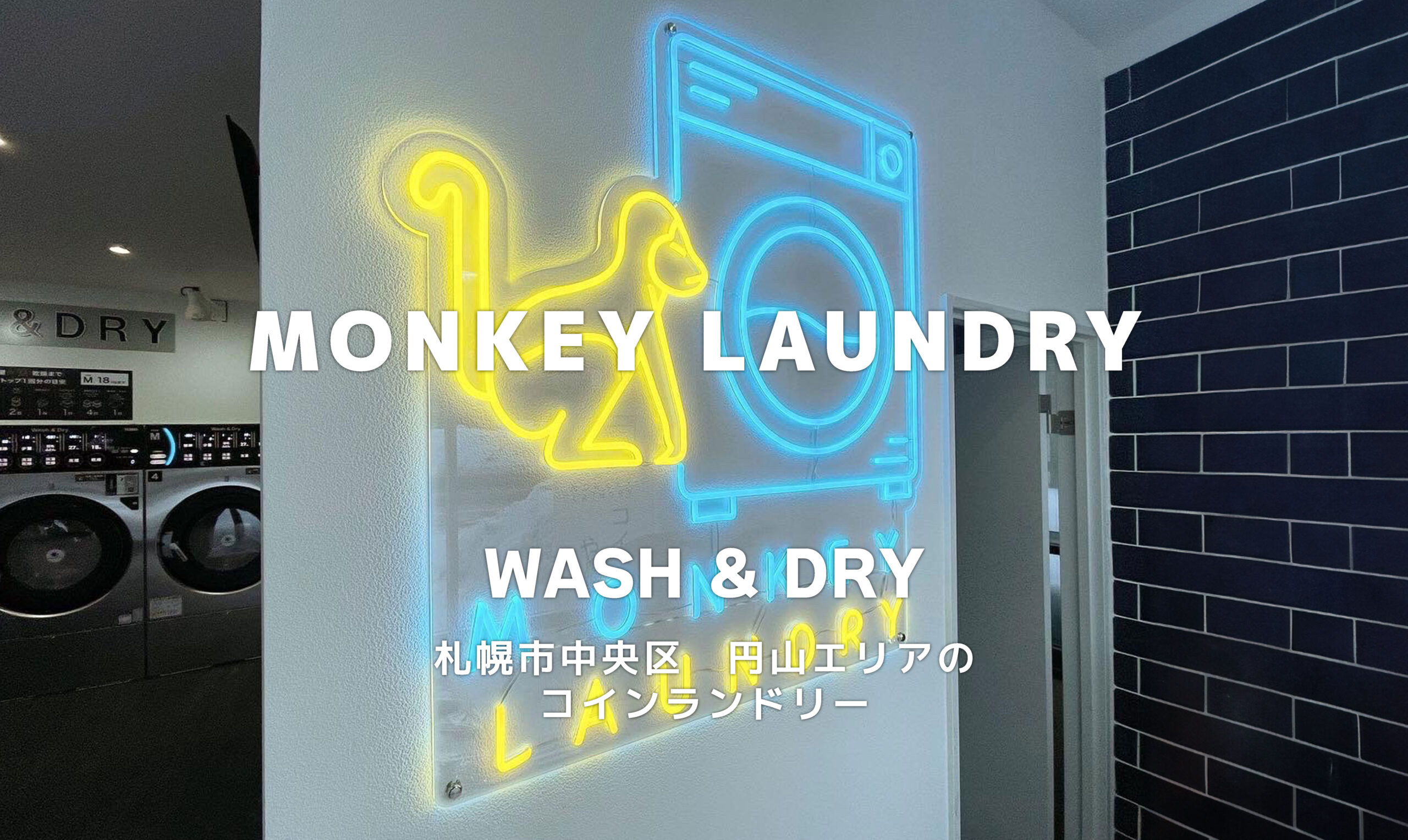 MONKEYLAUNDRY | 札幌市中央区 円山エリアのコインランドリー